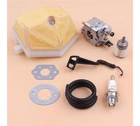 Leva dell'asta dello starter del carburatore F Tubo flessibile dell'olio F Kit adatto for motosega HUS 51 55 Sostituisci carburatore WT-170