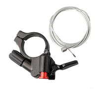 Leva di blocco remoto per forcella della bici con cavo per forcelle di sospensione, interruttore di controllo remoto in lega di alluminio compatibile con XCR XCM per Suntour per Rockshox per Manitou