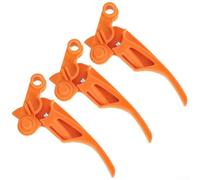 Leva di comando dell'acceleratore di ricambio 4144-165-1550 per decespugliatori FS36 FS40 FS56C FS56R, maniglia arancione resistente all'usura, parti per utensili elettrici da giardino (3 pezzi)