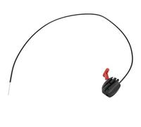Leva di comando dell'acceleratore per tosaerba, include 1 cavo da 5 m per una facile installazione (cavo acceleratore + maniglia rossa)