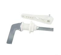 Leva di ricambio cromata per sciacquone, adatta alla maggior parte dei serbatoi standard per cisterna da 19-35 mm, montaggio in metallo e plastica, design vecchio stile