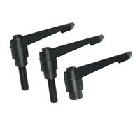 Leva di serraggio, 1PC M5 M6 M8 forma nera maniglia regolabile bloccaggio filettatura femmina esterna manopola bullone vite(Black,M6 40MM)
