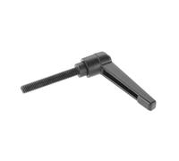 Leva di serraggio regolabile, 1 pezzo in metallo, filettatura esterna, manico di fissaggio M6 x 10-70 mm, manopola regolabile, leva di serraggio, rotazione industriale, kit macchine utensili (M6 40 50
