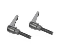 Leva di serraggio regolabile con impugnatura M4/M5/M6/M8/M10/M12/M14/M16, cricchetto a pulsante con filettatura maschio/femmina, nero, 2 pezzi(M10*40-male)