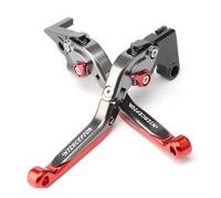 Leva freno frizione Leve Frizione Freno Pieghevoli Allungabili Regolabili CNC Per Moto Per Royal Enfield 650 Per Interceptor(Rosso)