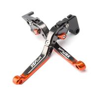 Leva freno frizione Moto CNC Regolabile Allungabile Pieghevole Leve Freno Frizione Compatibile Con Yamaha Per YZF Thunder Cat 1994-2005 Per 600 R(Orange)
