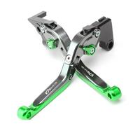 Leva freno frizione Moto CNC Regolabile Allungabile Pieghevole Leve Freno Frizione Per Guzzi Per V7 Racer 2011-2015 2016 2017 2018 2019 2020(Green)