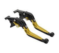 Leva freno frizione per Kawasaki ZX7R 89-03, testa nera, manico oro, 1pc