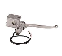 Leva freno idraulica pompa frizione cilindro freno destro grigio 22mm 7/8'' con filo for Go Cart Dirt Bike Scooter a quattro ruote