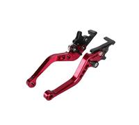 Leva Freno Leve Frizione Leva Freno Frizione CNC Universale Per Moto Da 22 Mm 7/8" Per La Maggior Parte Degli Accessori Per Modifica Di Scooter E Bici Elettriche(Red B)