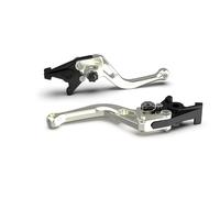 Leva freno LSL BOW R12, corta, argento/nero, nero