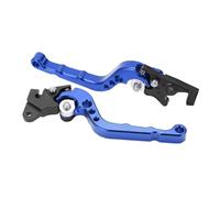 Leva Freno Moto, 2 Pezzi Leva Freno Frizione Moto Manubrio Dispositivo di Frenatura Maniglia Freno Frizione Regolabile in Lega di Alluminio Universale per Moto Pit Dirt Bike (BLUE)