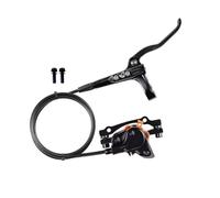 Leva Freno Moto Accessori per bici CNC, freni idraulici, pinza freno e leva manubrio per MTB, freni a disco per mountain bike(Black Only Front)