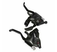 Leva freno MTB p2r 3x7v. nera in alluminio per freno a V-brake compatibile con S