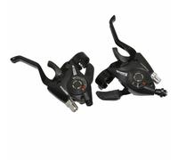 Leva freno MTB p2r 3x8v. nera in alluminio per freno a V-brake compatibile con S