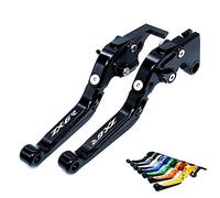 Leva freno per Kawasaki Ninja ZX-6R ZX6R ZX 6R 636 2018 2017 2016 2007-2018 Moto CNC Regolabile Pieghevole Allungabile Freno Frizione Leve (B)