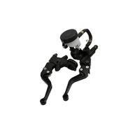 Leva Frizione Cilindro Principale Idraulico Universale Da 7/8 "22mm In Alluminio CNC Regolabile PER Moto, Leva Pompa Freno Frizione Leva Freno Frizione Manubrio(Black)