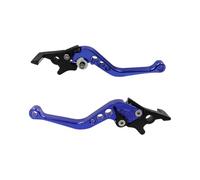 Leva Frizione Moto 2 Pezzi Universale CNC Lega Alluminio Per Motocicletta, Maniglia Freno Regolabile, Leva Freno A Tamburo Della Frizione(Blue)