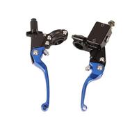 Leva Frizione Moto Leve Freno Frizione Bull Horn Universali Per Moto, Con Maniglia A Tamburo, Per Veicoli Fuoristrada(Blue)