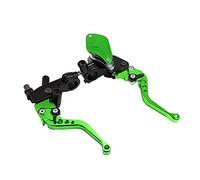 Leva Frizione Moto Maniglie Freno Moto universali da 7/8" Manubrio Leve Pompa Frizione idraulica (Colore : Verde)