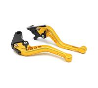 Leva Frizione Moto Per Royal Per Enfield 350 Moto Classic 2021 Lunga Leva Del Freno Frizione Set Moto CNC Maniglia Regolabile Grips(3D 147 golden short)
