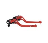 Leva Frizione Moto Per Royal Per Enfield 350 Moto Classic 2021 Lunga Leva Del Freno Frizione Set Moto CNC Maniglia Regolabile Grips(3D 177 red long)