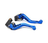 Leva Frizione Moto Per Royal Per Enfield 350 Moto Classic 2021 Lunga Leva Del Freno Frizione Set Moto CNC Maniglia Regolabile Grips(3D 147 blue short)