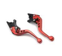 Leva Frizione Moto Per Royal Per Enfield 350 Moto Classic 2021 Lunga Leva Del Freno Frizione Set Moto CNC Maniglia Regolabile Grips(3D 147 red short)