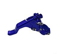 Leva frizione per moto, in alluminio CNC, design corto con un dito, riduce la resistenza alla trazione della leva per un funzionamento più facile, si adatta a una vasta gamma di moto (blu)