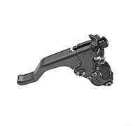 Leva frizione per moto, in alluminio CNC, design corto con un dito, riduce la resistenza alla trazione della leva per un funzionamento più facile, si adatta a una vasta gamma di moto (grigio)