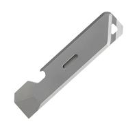 Leva in titanio, 9,1 cm, essenziale per esterni, con buco della serratura e apribottiglie, super compatto
