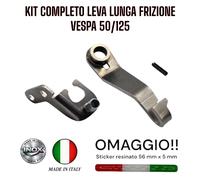Leva lunga frizione Vespa 50 / 125 - ACCIAIO INOX - KIT COMPLETO
