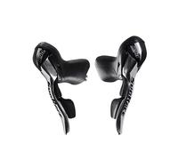Leva/manopola strada 9v. sunrace r91 compatibile shimano doppio nero/argento (pr