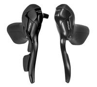Leva-manopola strada-gravel microshift advent x 10v. in alluminio nero (coppia)