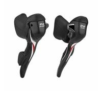 Leva-manopola strada microshift 10v. doppia in alluminio nero (coppia) compatibi