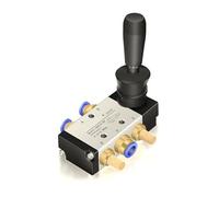 Leva manuale pneumatica a 5/2 vie in lega di alluminio | Dimensioni 4H210-08,4H310-10,4H410-15 for comando pneumatico(With-12mm-fittings,4H410-15)