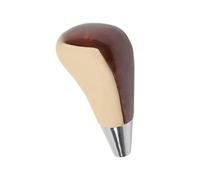 Leva Marce Per Toyota Per Corolla Per Camry Pomello Leva Cambi Stile | Automatico,Per Solo manopola,Compatibile con Cambio,Specifico per Marcia(Wood-Beige Leather)