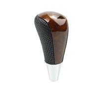 Leva Marce Per Toyota Per Corolla Per Camry Pomello Leva Cambi Stile | Automatico,Per Solo manopola,Compatibile con Cambio,Specifico per Marcia(Wood-Black Leather-H)