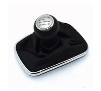 Leva Marce Per VW Per Golf 4 IV MK4 Per GTI Pomello Del Cambio Stile | Nero,Similpelle e plastica ABS cromata,Miglioramento Sportivo,Design Elegante(6 Speed-5)