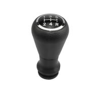 Leva Marce Pomello Cambio Per Peugeot 206 207 307 Vestibilità Standard | Nero/Argento,ABS,Design Leggero,Resistente agli Urti,Costruzione Robusta(Black 5-Speed)