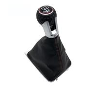 Leva Marce Pomello Leva Cambio Per VW Per Golf 7 Vestibilità Standard | Pelle sintetica,Nero,Impugnatura Ergonomica,Sensazione Confortevole(5 Speed Case B)