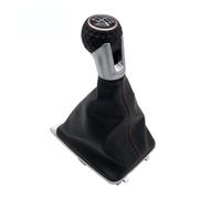 Leva Marce Pomello Leva Cambio Per VW Per Golf 7 Vestibilità Standard | Pelle sintetica,Nero,Impugnatura Ergonomica,Sensazione Confortevole(6 Speed Case B)