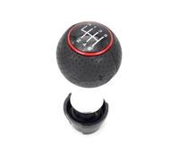 Leva Marce Sostituzione Pomello Del Cambio Per A1 A2 Per A3 Per A4 | Pelle sintetica/ABS,Nero/rosso,Durabilità Tutte Stagioni,Resistente al Calore(Red 6 speed)