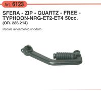 LEVA PEDALE PEDIVELLA SFERA ZIP QUARTZ FREE TYPHOON NRG ET2 ET4 50 BUZZETTI 6123