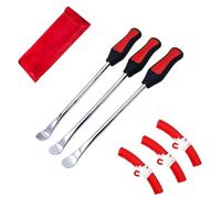 Leva per cambio gomme, kit di riparazione pneumatici per moto, cucchiaio per auto, leve per bici da 30 cm, strumento per la protezione dei cerchi(7 piece)
