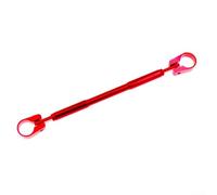 Leva per manubrio della moto, in lega di alluminio, per un maggiore equilibrio e stabilità, riduce le vibrazioni, si adatta alla maggior parte dei manubri da 22 mm (rosso)