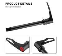 Leva per perno Passante Bici 100x12mm MTB Alluminio Leva per | Lega alluminio leggera, colore nero opaco, compatibile telai 100mm, montaggio anteriore sicuro(100X12mm)