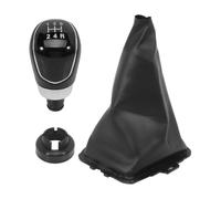Leva Pomello Cambio A 5 Velocità Per Ford Per Fiesta MK5 2008 MK6 2008-2012 | Marce Pomelli Leva Copri cuffia della cuffia del cambio 8A6R7H409MA(Black)