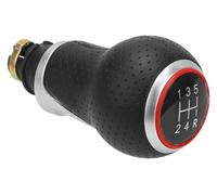 Leva Pomello Cambio Per A4 B6 B7 B8 Per A6 S4 8K Per A5 8T Per Q5 8R S Per Line 12mm 5/6 Velocità Pomello Del Cambio Per Auto (argento 6 Marce)(Red 5 gear R)