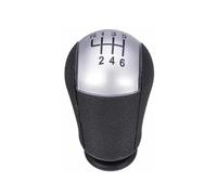 Leva Pomello Cambio Per Ford Per Fiesta MK6 Per Focus Per Mondeo MK3 Per Transit Per Galaxy Per S-MAX Pomello Del Cambio A 5/6 Velocità Pomello Cambio Auto(6-Speed Silver)